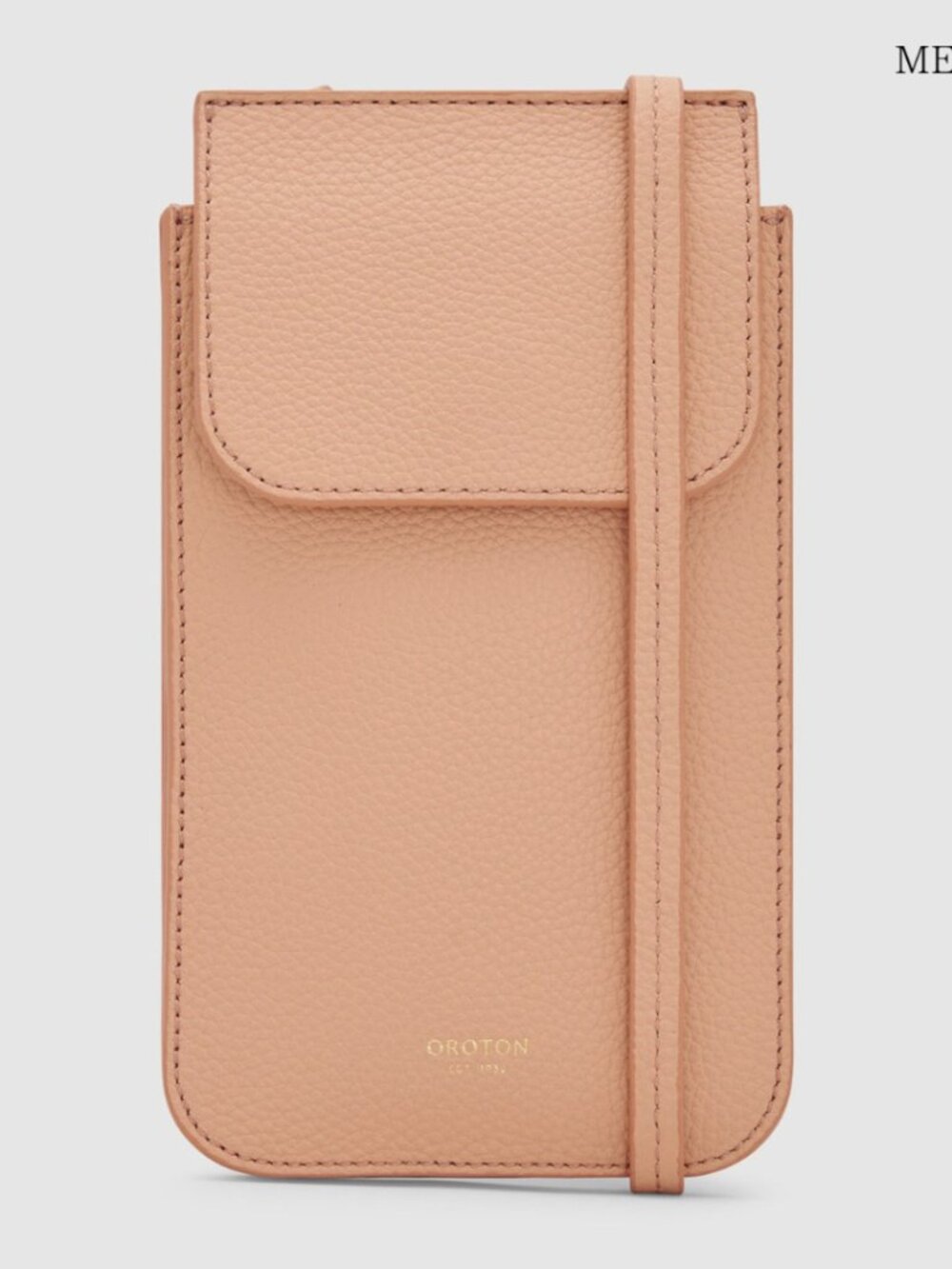 Oroton Leather Margot Phone Crossbody - Melon